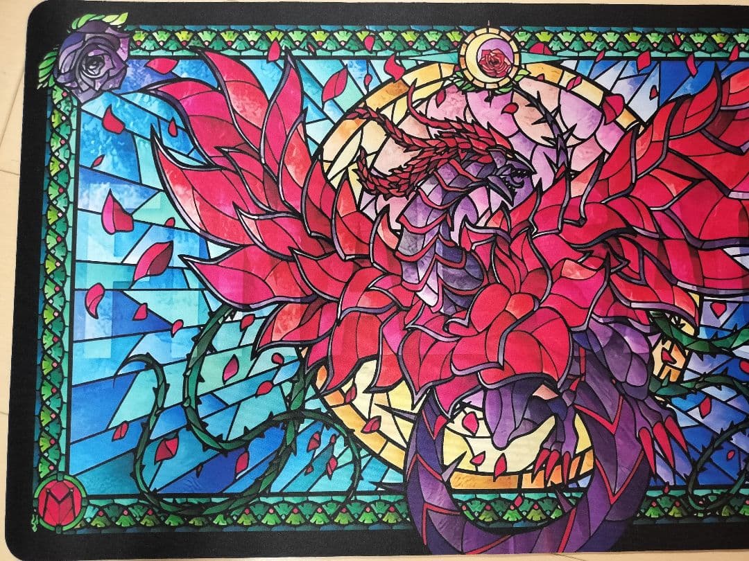 中*村様 新品未使用 在庫ラスト ブラックローズドラゴン プレイマット