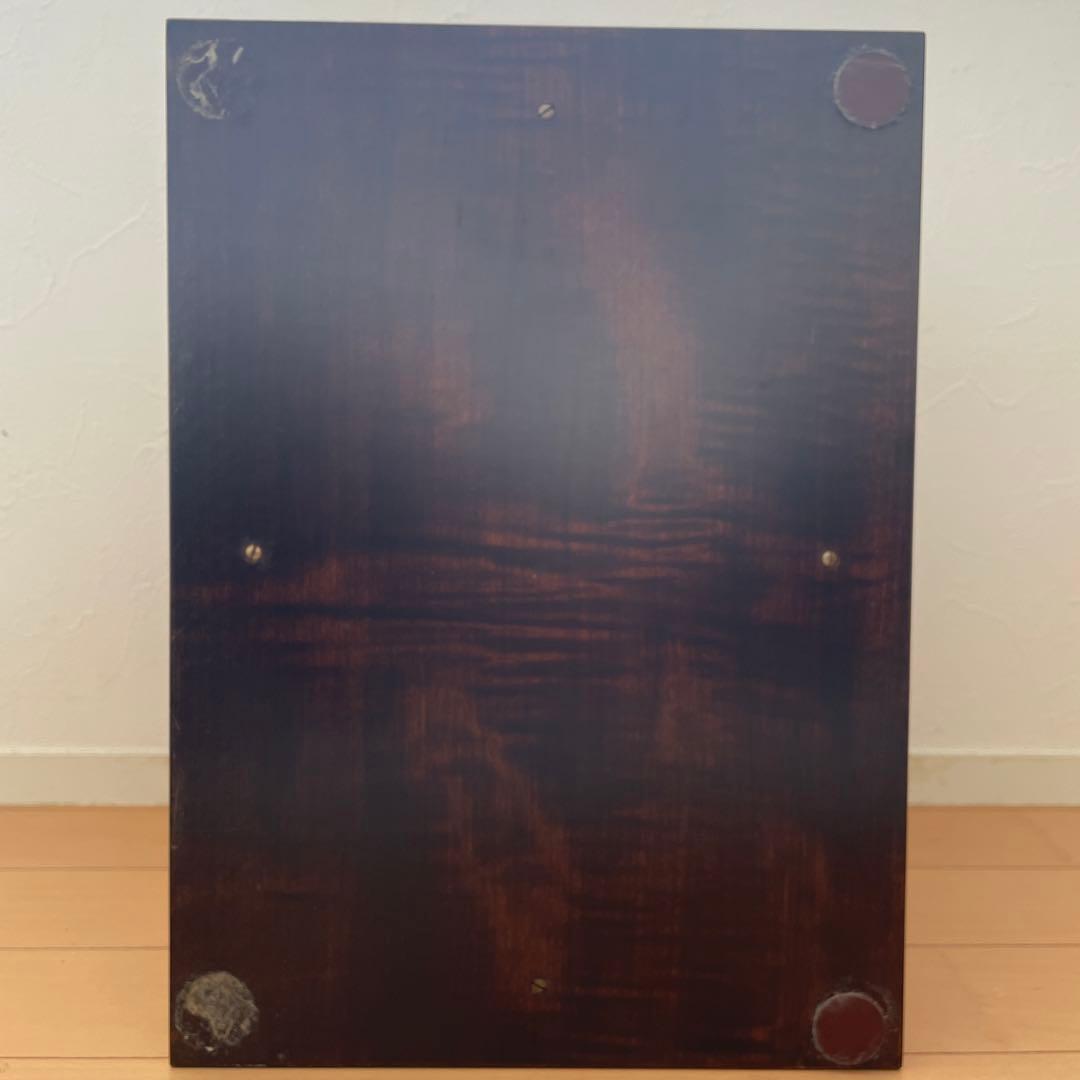 ディスク22枚付き　リュージュオルゴール　ドーム型クルミ象嵌箱ディスクオルゴール