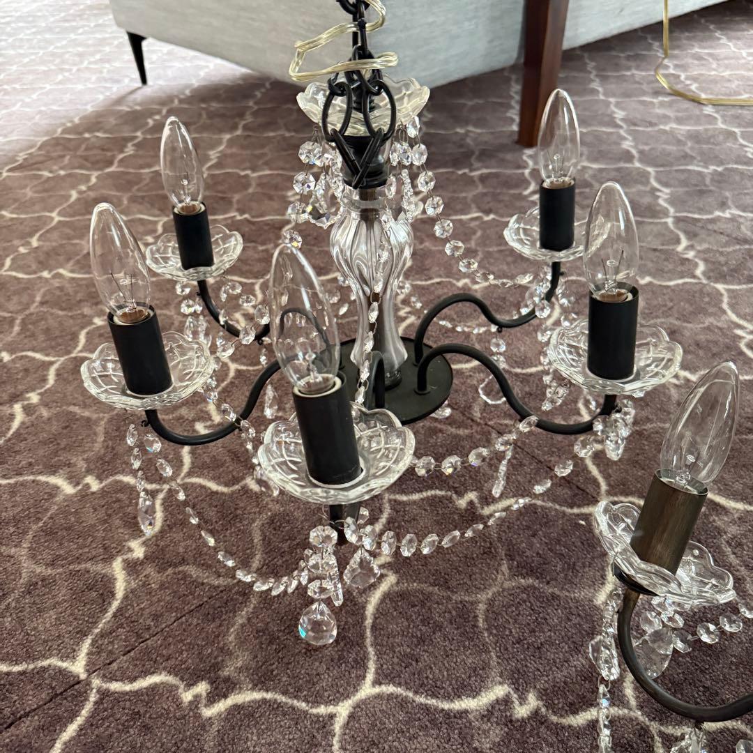 ペンちゃん　2台セット　スワロフスキー クリスタル シャンデリア