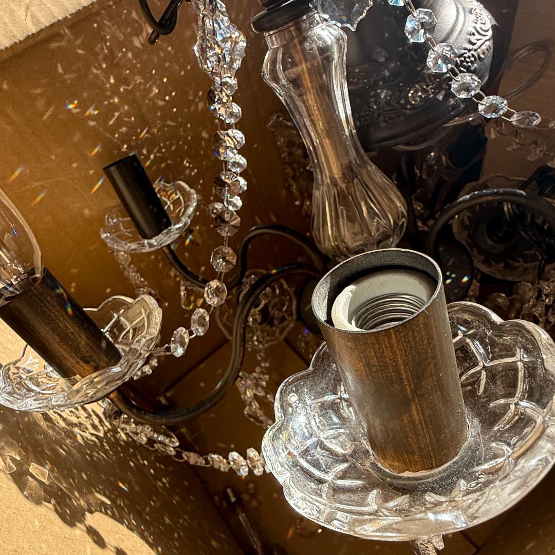 ペンちゃん　2台セット　スワロフスキー クリスタル シャンデリア