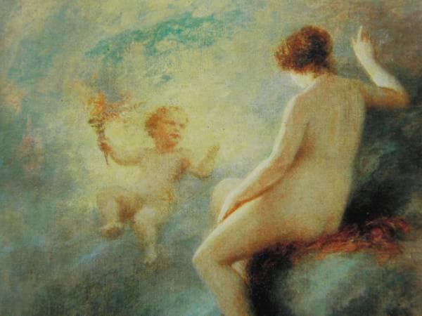 アンリ・ファンタン-ラトゥール、ヴィーナスと天使、超希少額装用画版、新品額装付