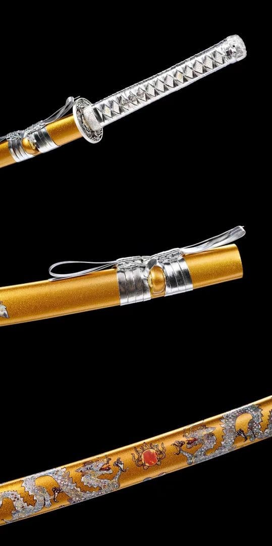 1053-武具 刀装具 日本刀　模造刀 居合刀 武士道 武蔵 鑑賞用 手鍛造打