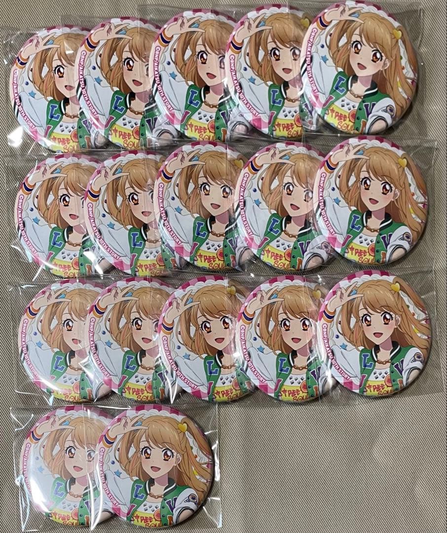 夏樹みくる　マリオンクレープ缶バッジ　17点