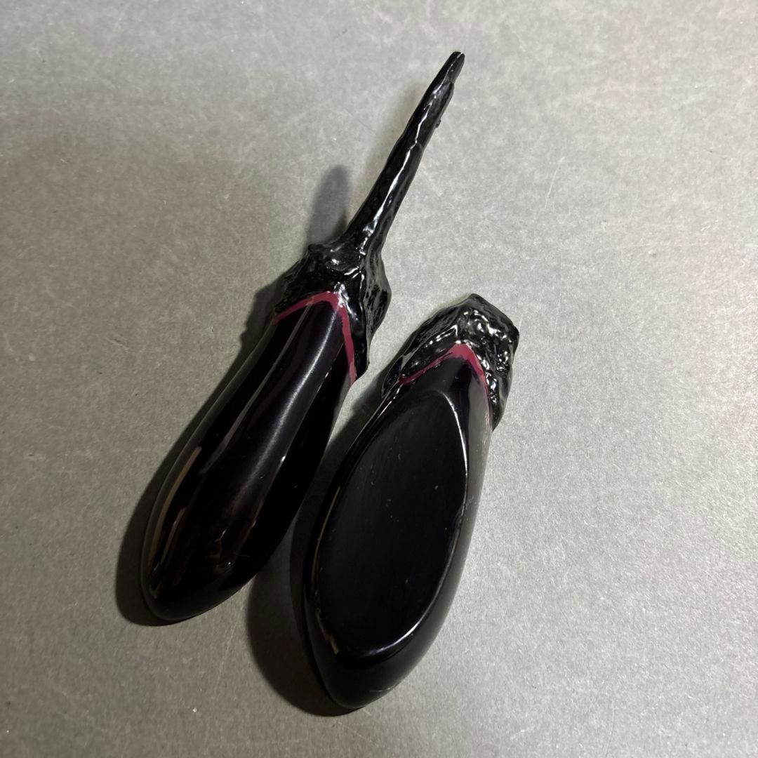 畦地多喜男　茄子　香合　共箱