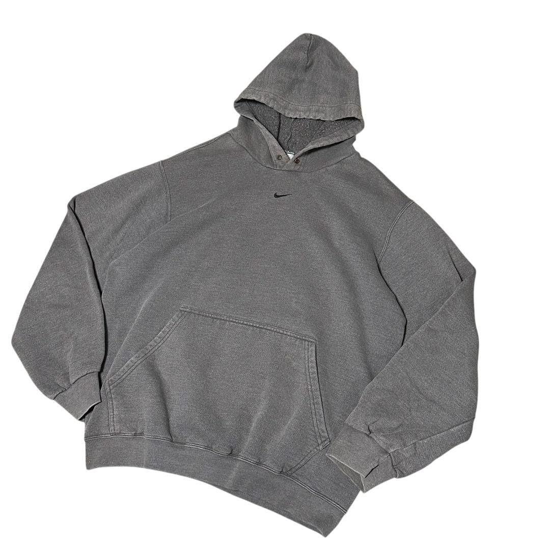 00s 希少 NIKE ナイキ センタースウッシュ スウェット パーカー