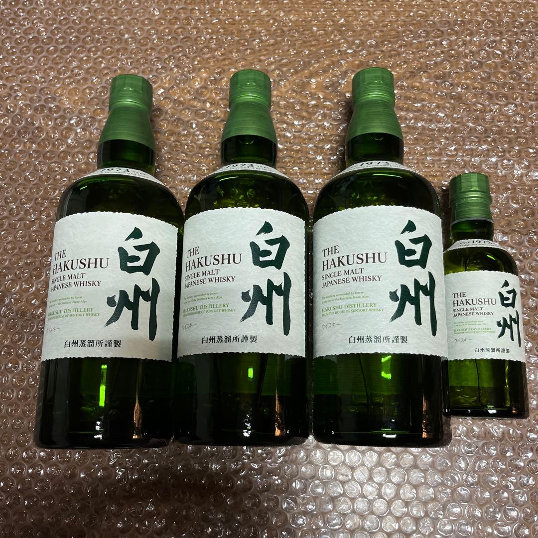 ウイスキー白州　700ml×3本　180ml×1本
