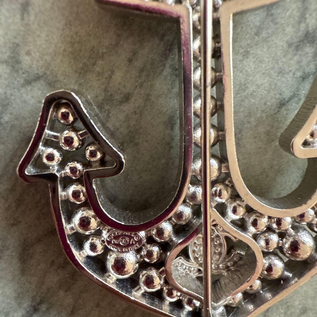 最終SALE！！CHANEL ブローチ 碇 パール ロゴ レア 希少 本物