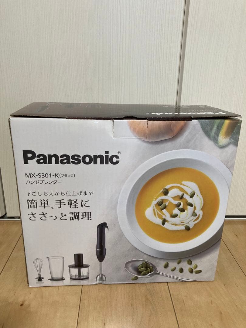 未使用　PanasonicハンドブレンダMXS301-Kブラック