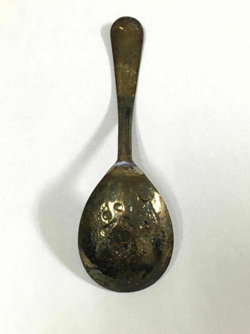 イギリス製 アンティークシルバープレート 台 スプーン ティー アールヌーヴォー