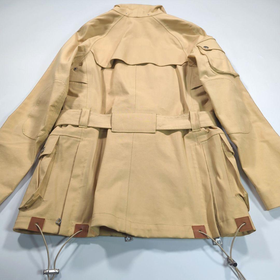 美品.ラルフローレン サファリジャケット 牛革レザー ベージュ ベルト付き