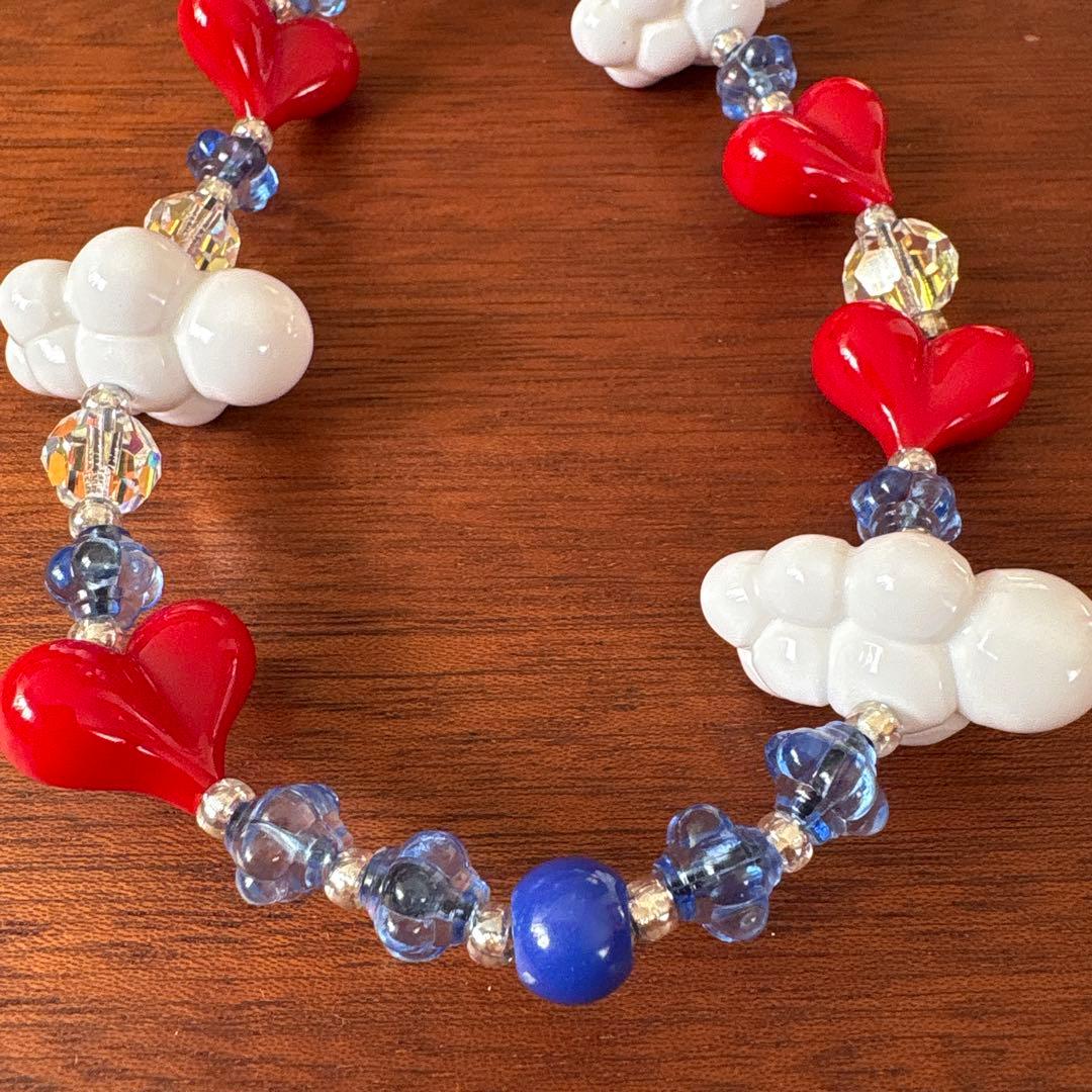 String Ting ストリングティング スマホストラップ　雲　ハート　美品