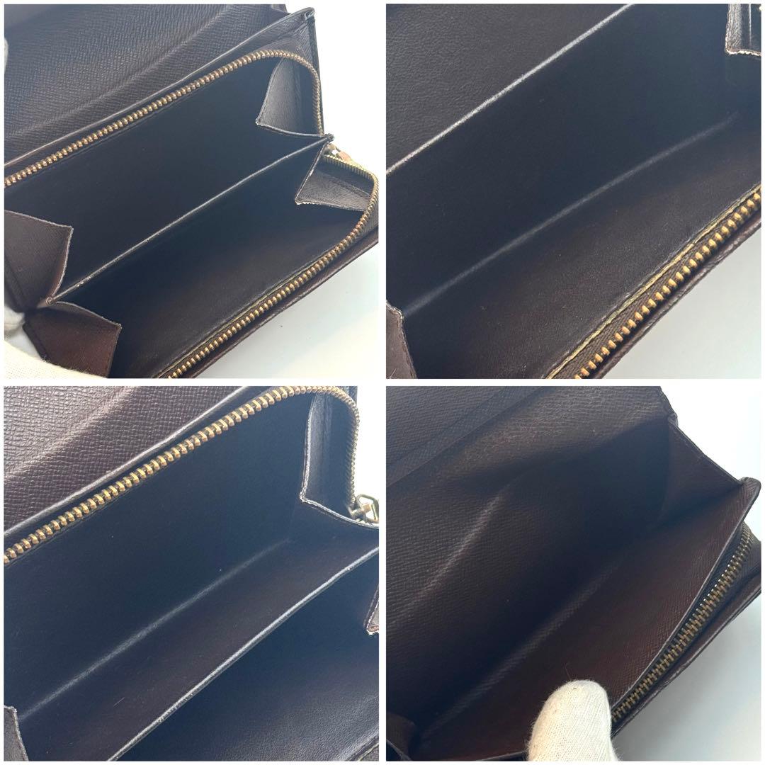 【お買得】 ルイヴィトン ダミエ ポルトモネ トレゾール 二つ折り財布