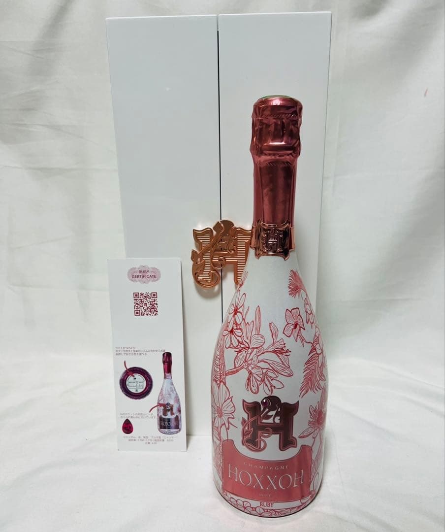 HOXXOH オックス ルビー　ロゼ　ルミナス　シャンパンボトル　箱付　未開封