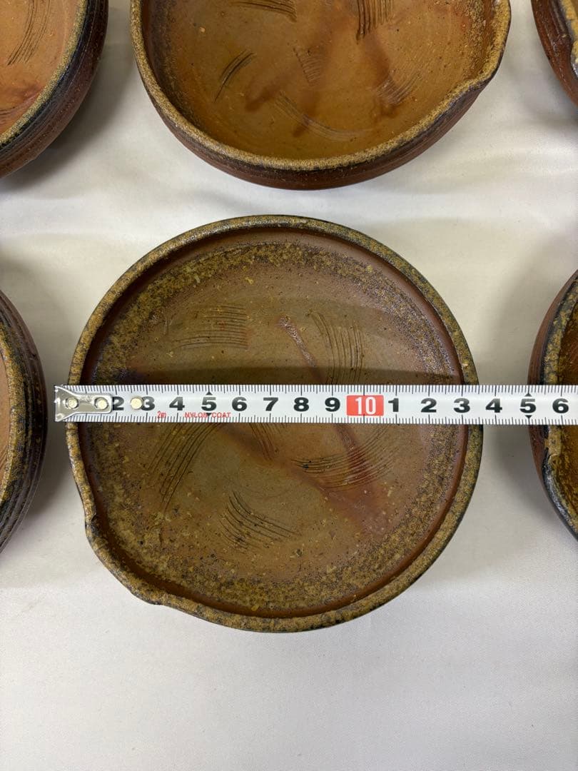 備前焼　中村真　片口　六客揃　共箱　共布