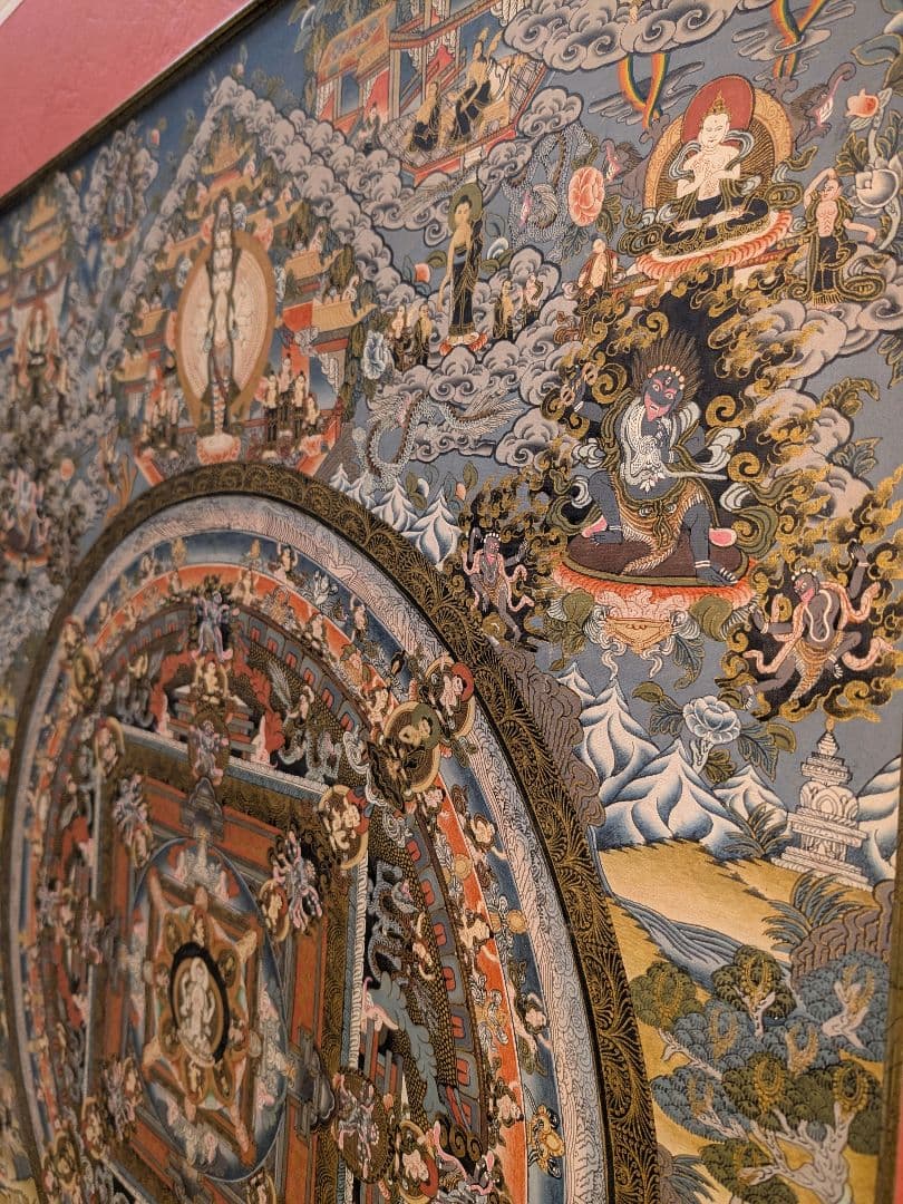 曼荼羅 特大 手描き 肉筆　絵画