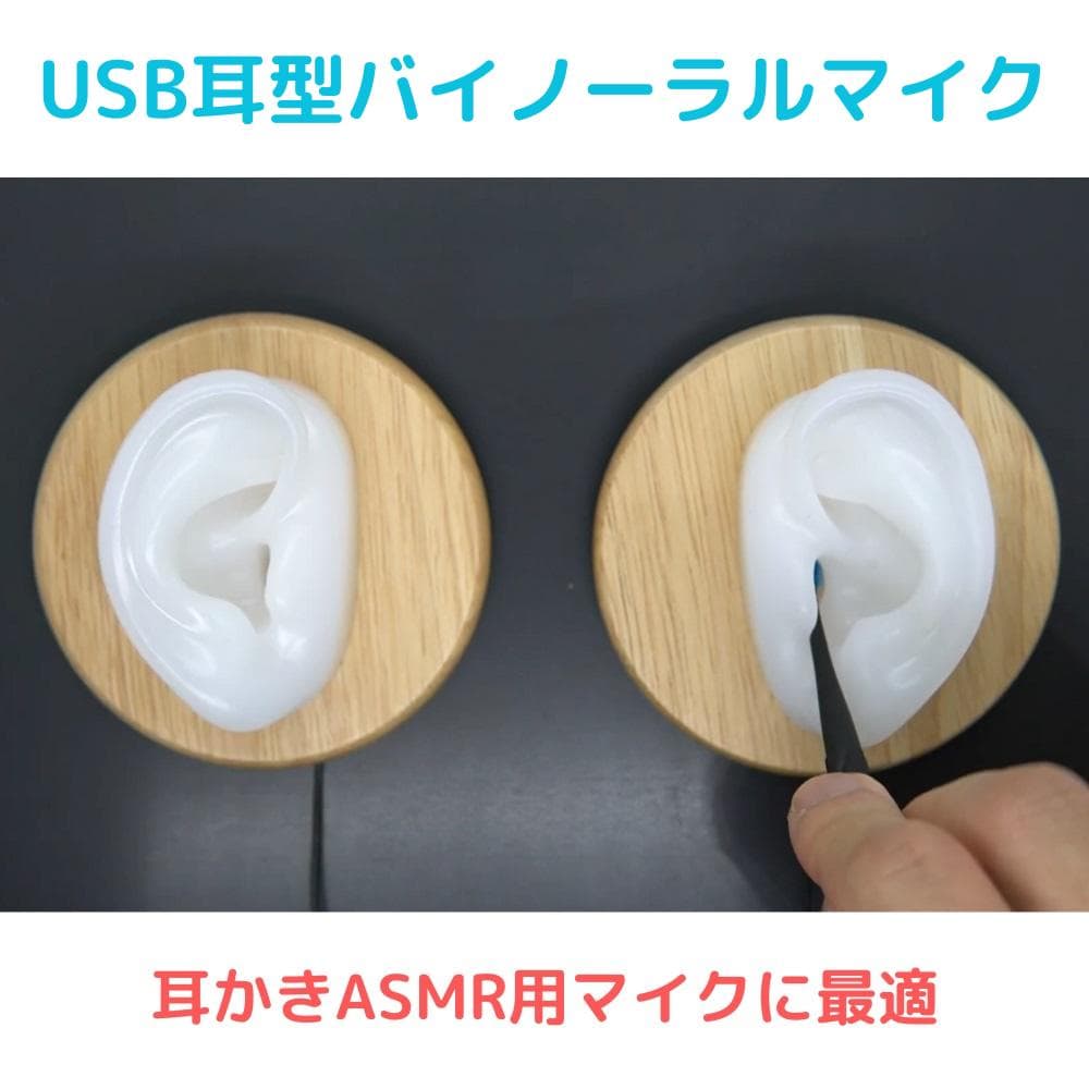 USB耳型バイノーラルマイク｜iPhoneでasmrの録音、配信ができる！