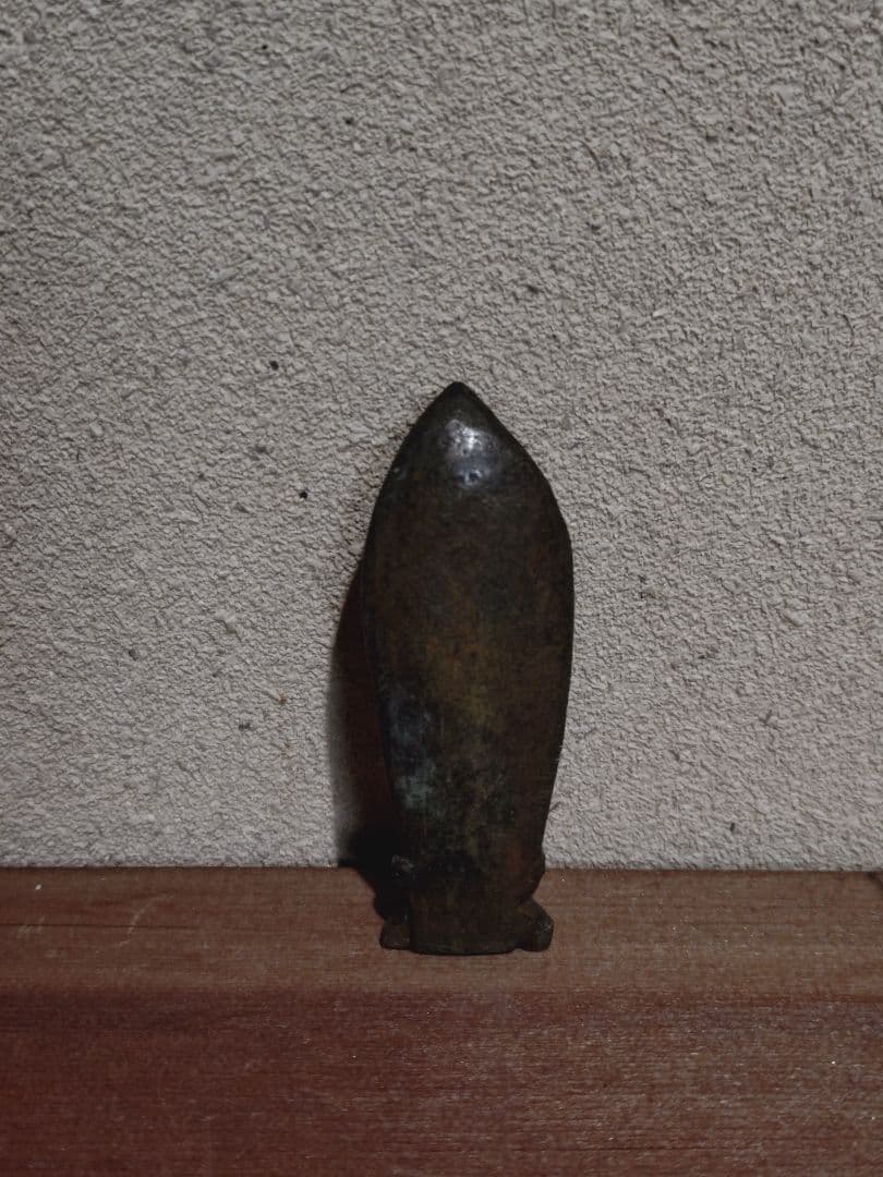 古銅 聖観音菩薩 立像 懐中仏 旅仏 豆仏 鎧仏 兜仏