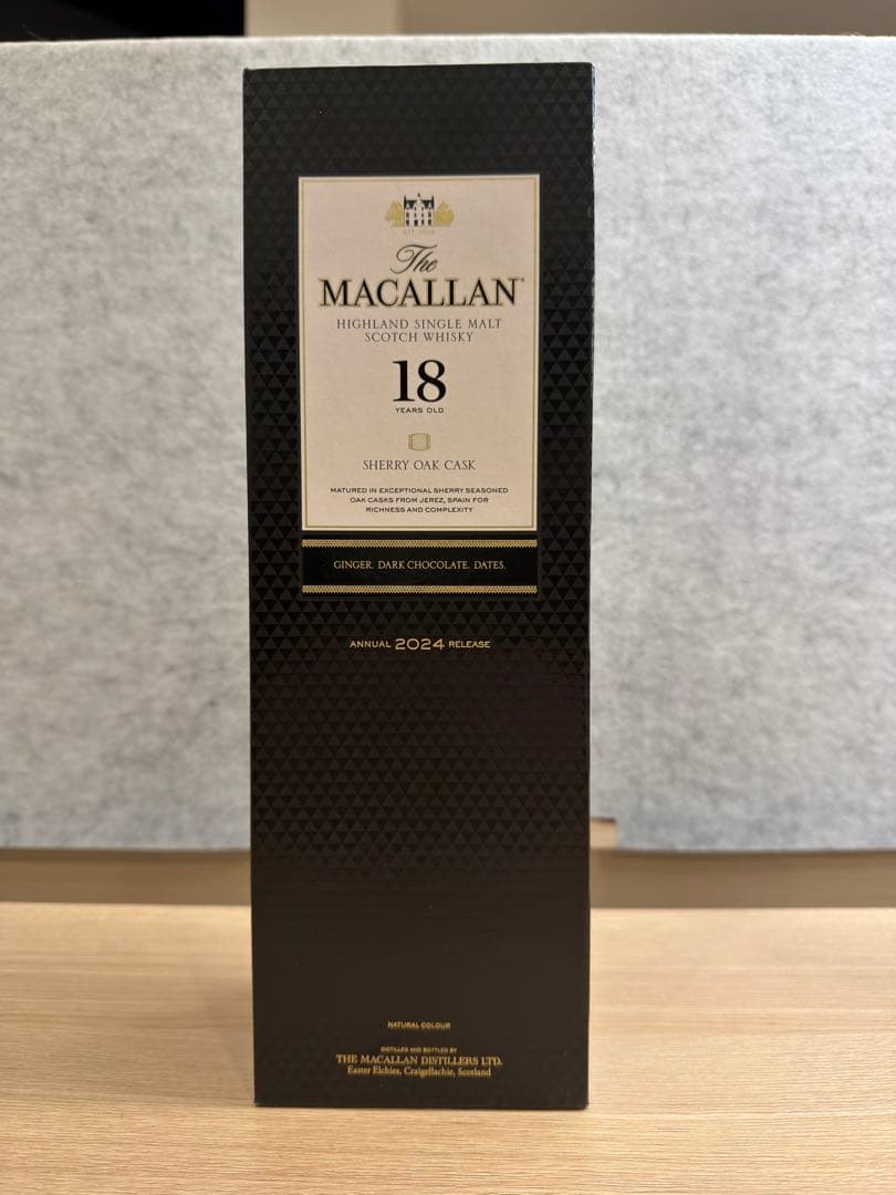 The Macallan 18年 シェリーオークカスク 2024年