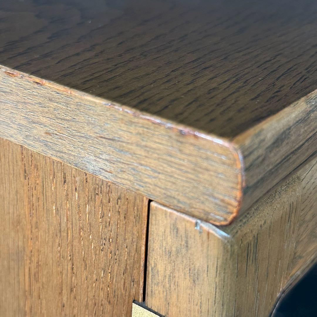 HR867 カリモク　キャビネット　両開き　ガラスキャビネット