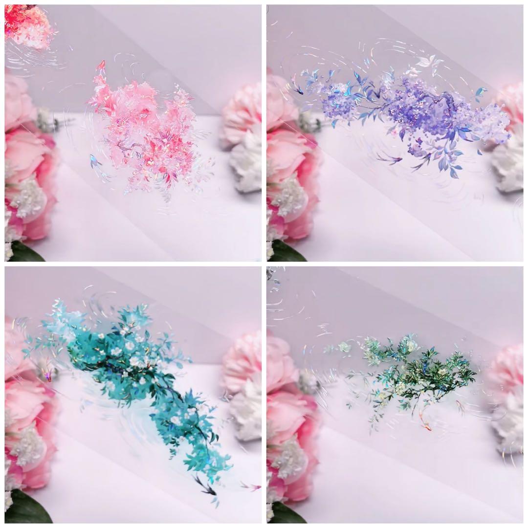 贝壳光 风过水生花 6cm×10m 海外マステ