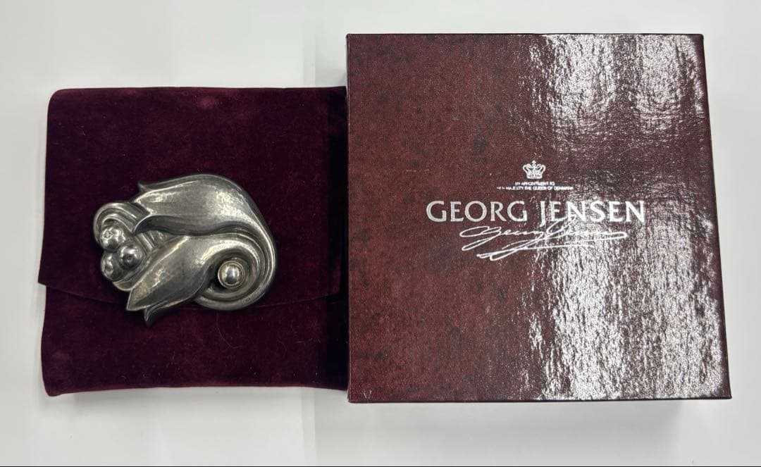   ジョージジェンセン　チューリップ　ブローチ　100C