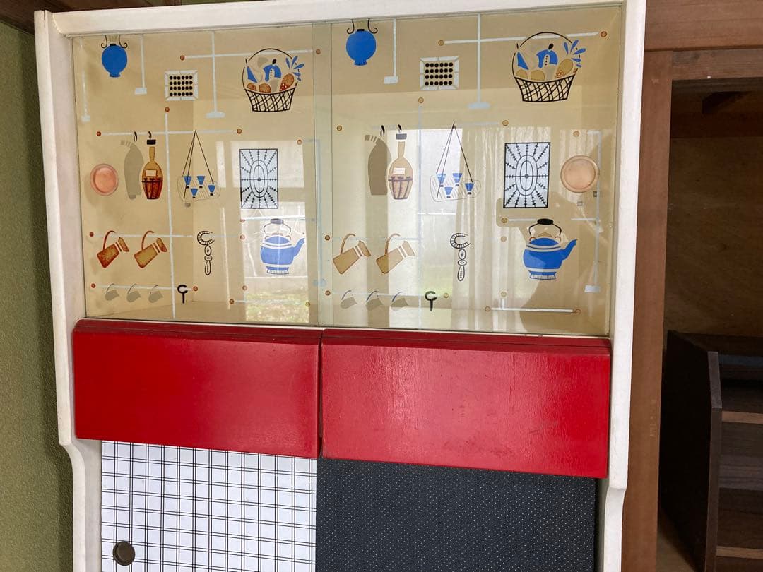 アンティーク　食器棚　カップボード