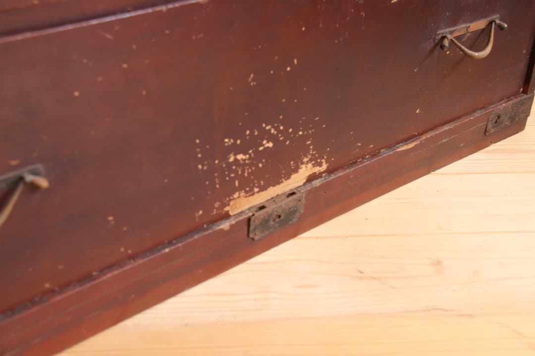 和箪笥　タンス　4段　ブラウン　古道具　古家具　ビンテージ　アンティーク