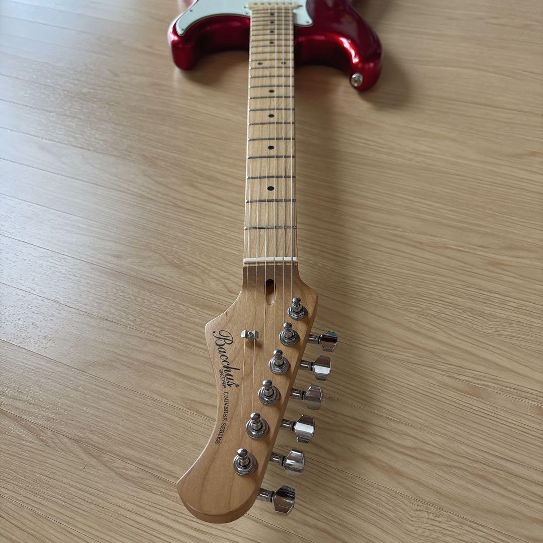 Bacchus ストラト BST-1RSM キャンディアップルレッド