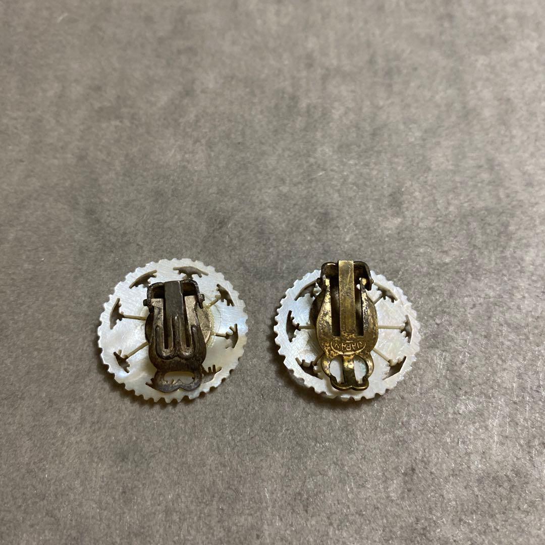 ベツレヘムパール　イヤリング　マザーオブパール　イスラエル