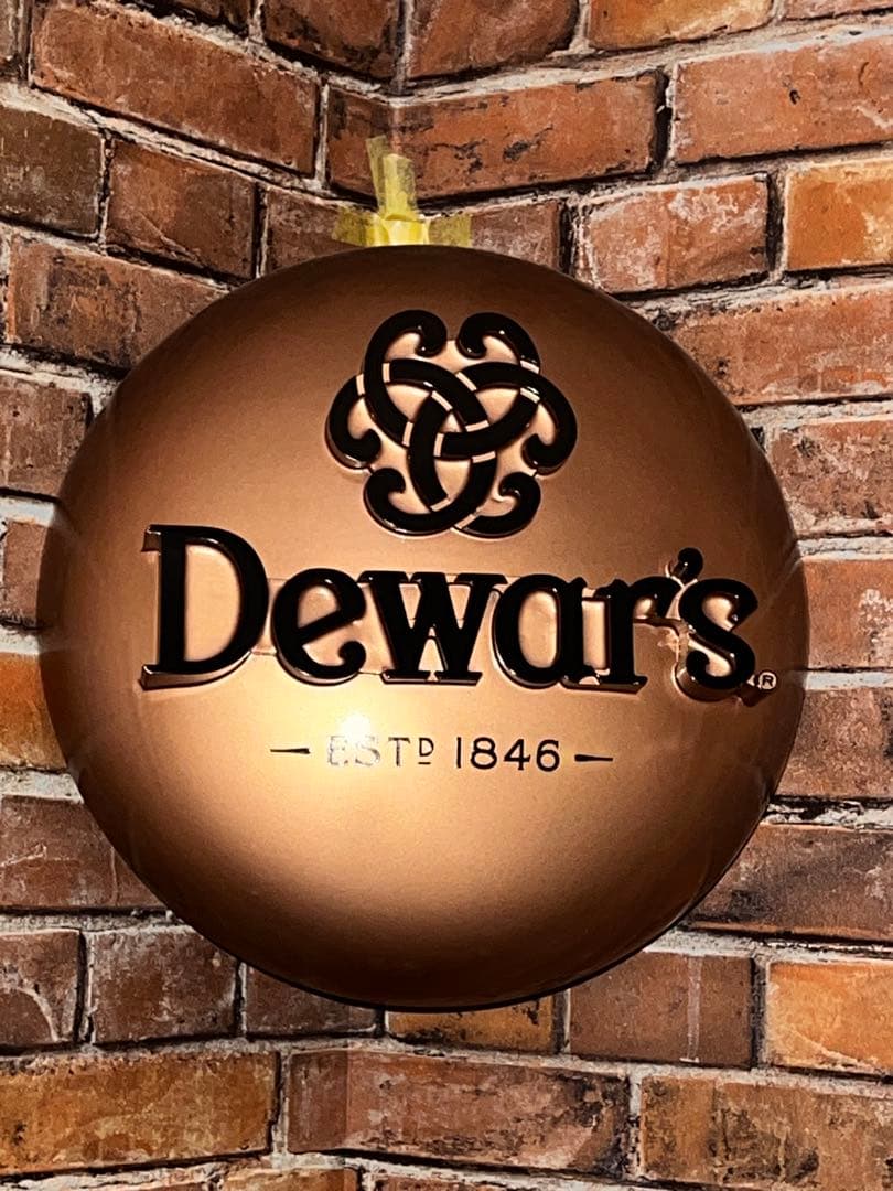 【非売品】Dewar’s(デュワーズ) 壁掛け木製ブランドサイン