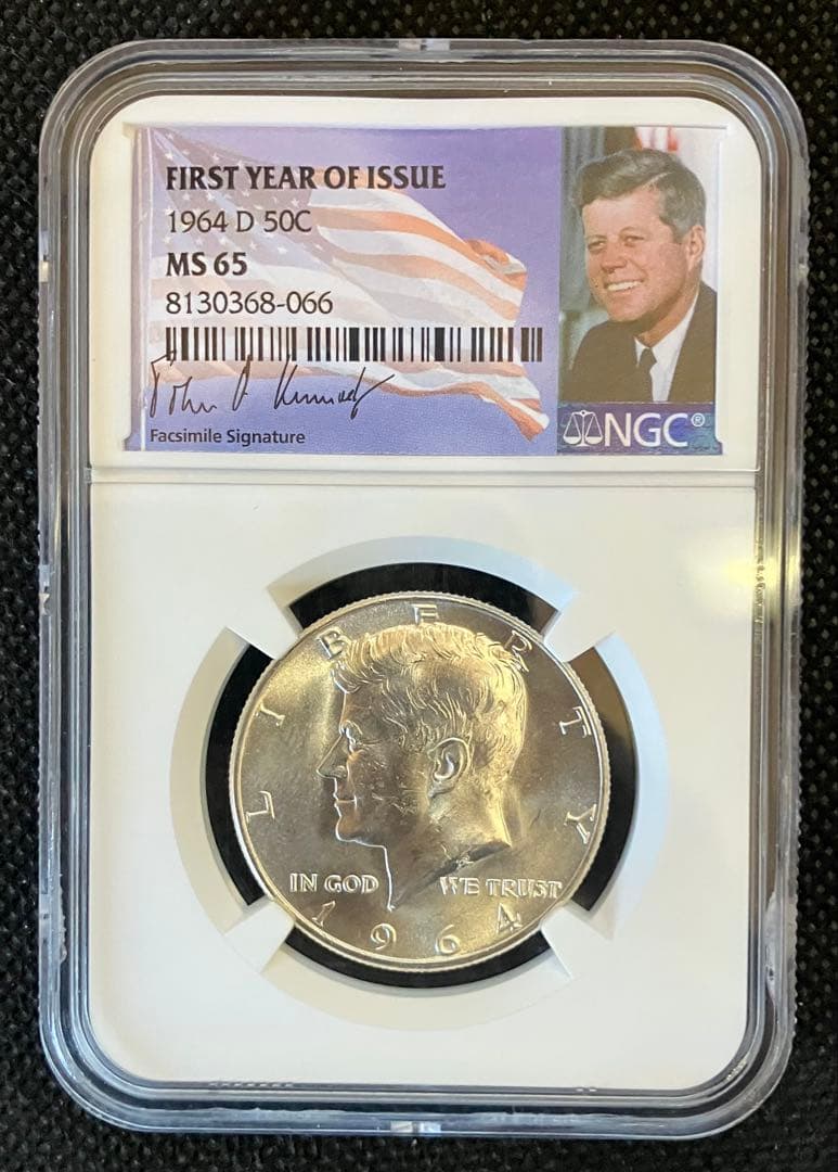 アメリカ 1964-D ケネディ Half Dollar 銀貨 NGC