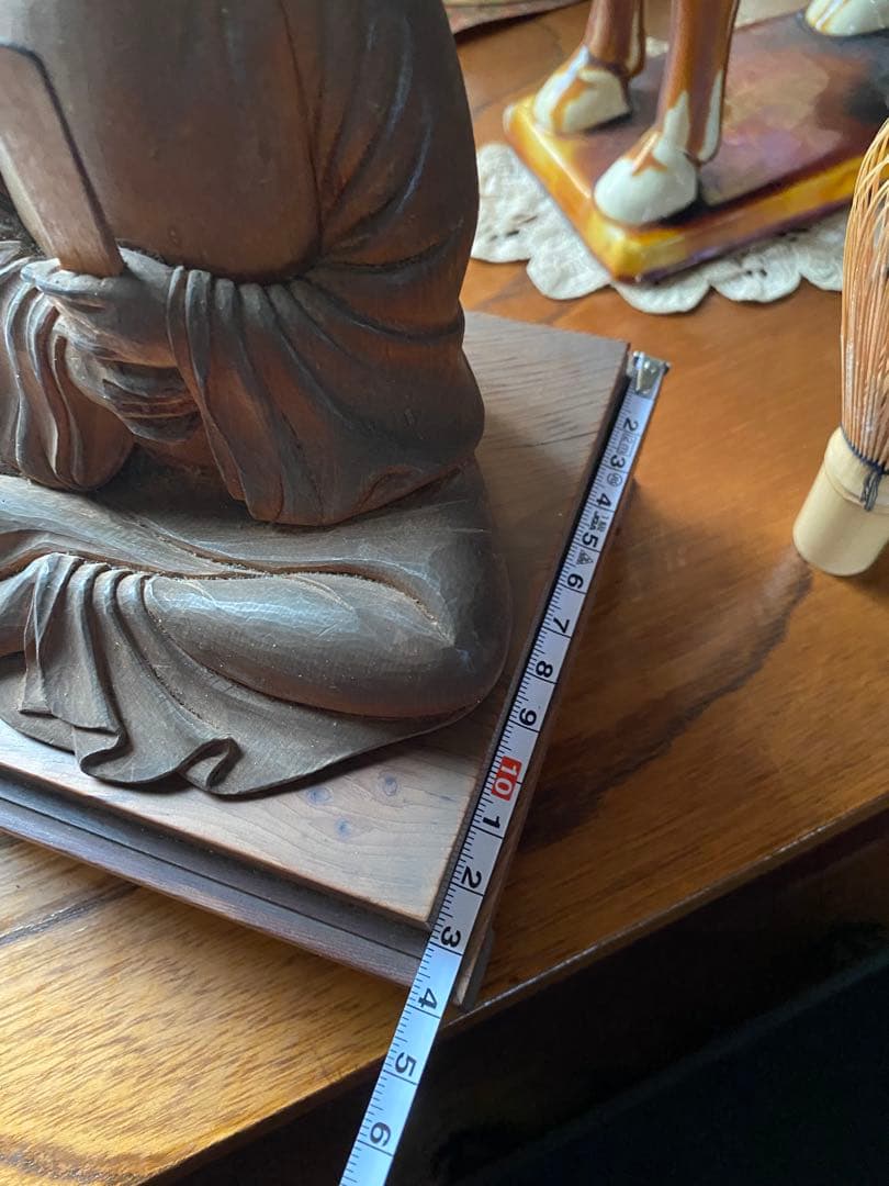 素敵な木彫　聖徳太子座像