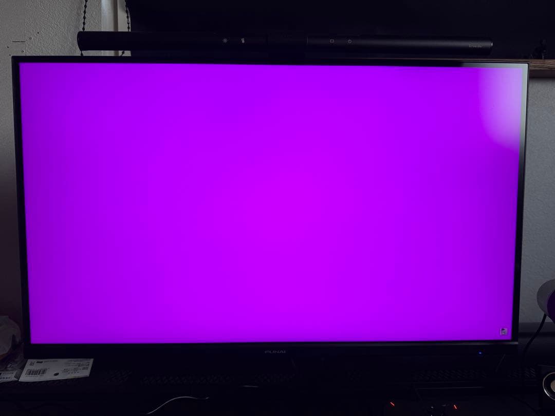 2023年製 FUNAI 4Kゲーミングモニター　144hz 27型　(箱あり)