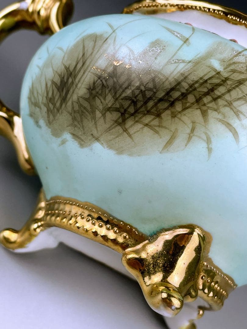 【訳有】オールドノリタケ フライングスワン ジュエル 脚付 クリーマー ジュール