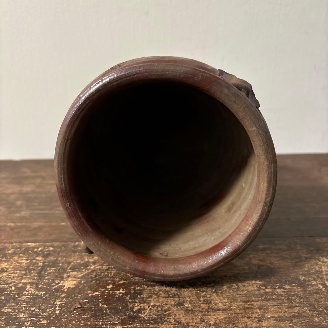 古備前　火襷水指　江戸時代　壺　水差し茶道具　古道具　アンティーク　古民芸　李朝