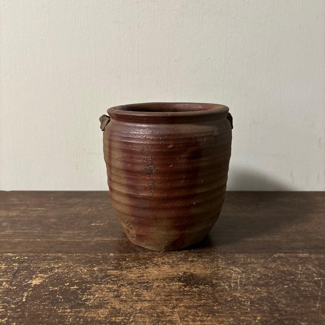 古備前　火襷水指　江戸時代　壺　水差し茶道具　古道具　アンティーク　古民芸　李朝