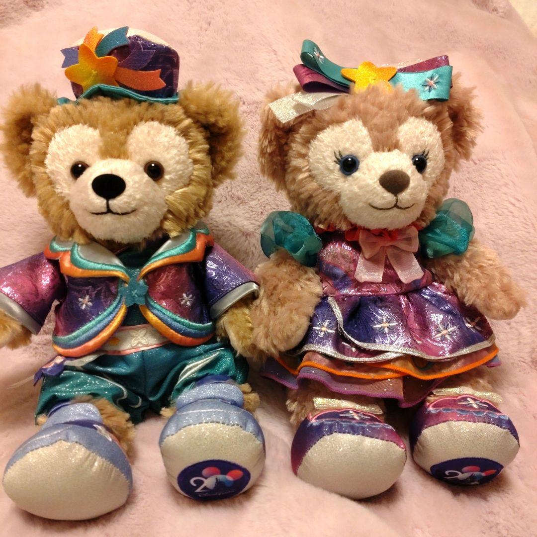 香港ディズニー2025年、ダッフィー & シェリーメイ ぬいぐるみセット