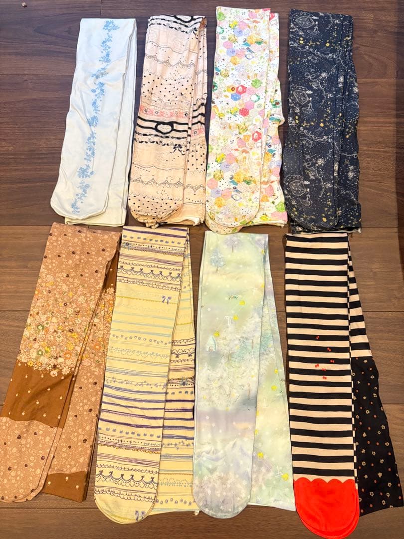 フランシュリッペ タイツ 柄タイツ まとめ売り ボーダー パッチワーク