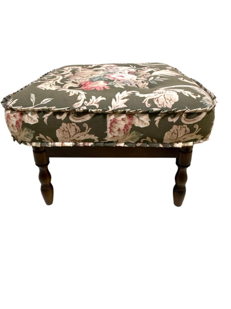 カリモクkarimoku コロニアル オットマン 花柄 レトロ
