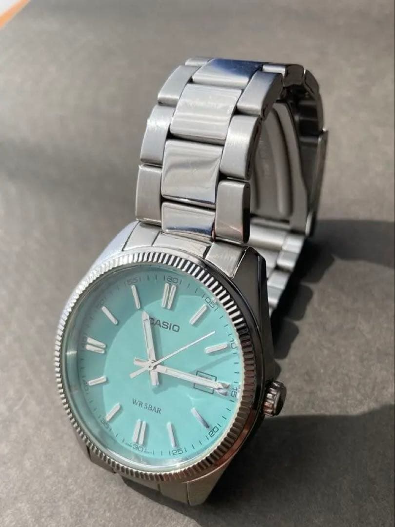 CASIO ティファニーブルー 腕時計MTP-1302D-2A2JF