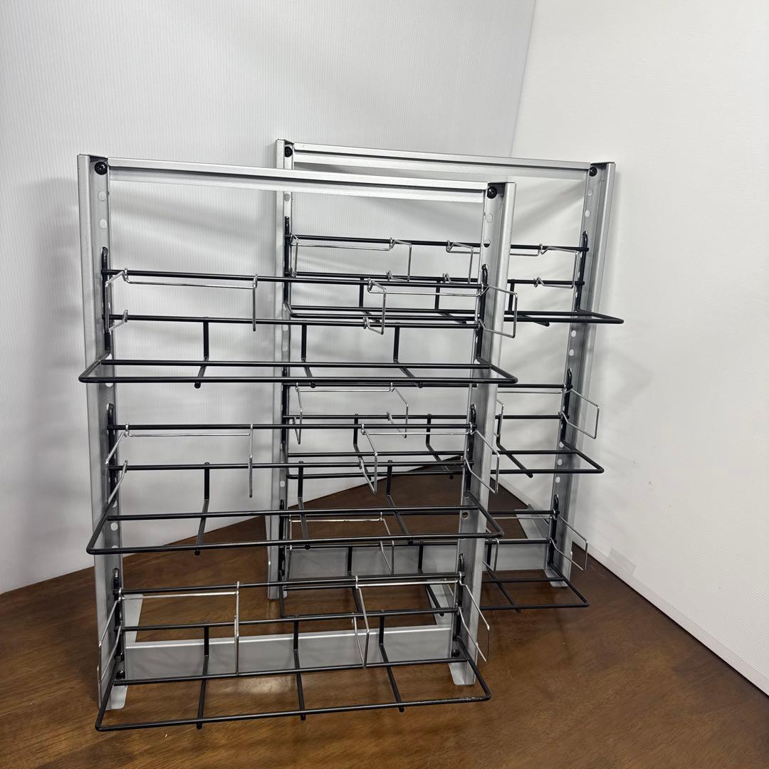 ディスクラック 3段 スリム ×2 セット CD DVD 収納 ラック