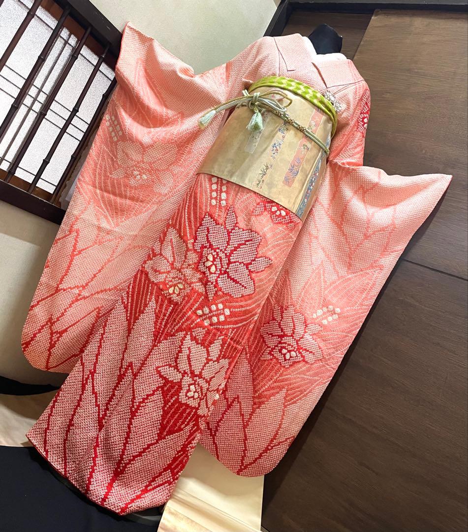 振袖フルセット6点サイズM〜L総絞り売り切り終了正絹