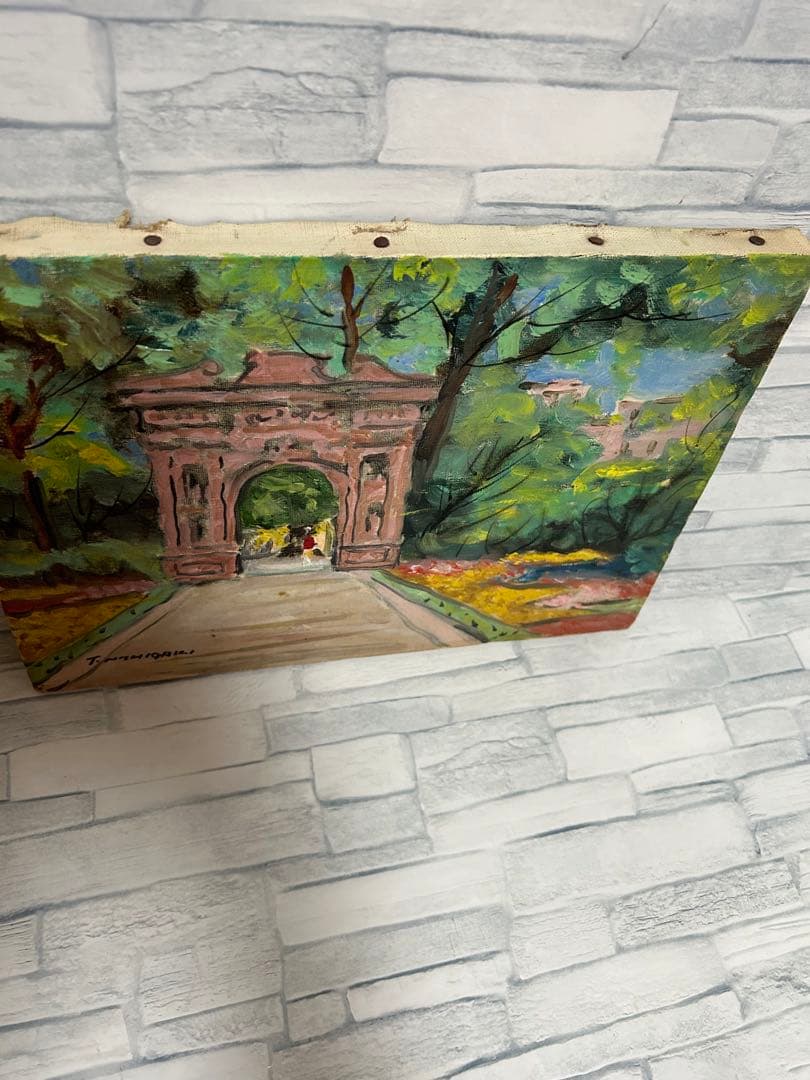 額縁有無は相談可能。T.NISHIGAKI ハイデンベルグの城門　ドイツ　Ｆ４