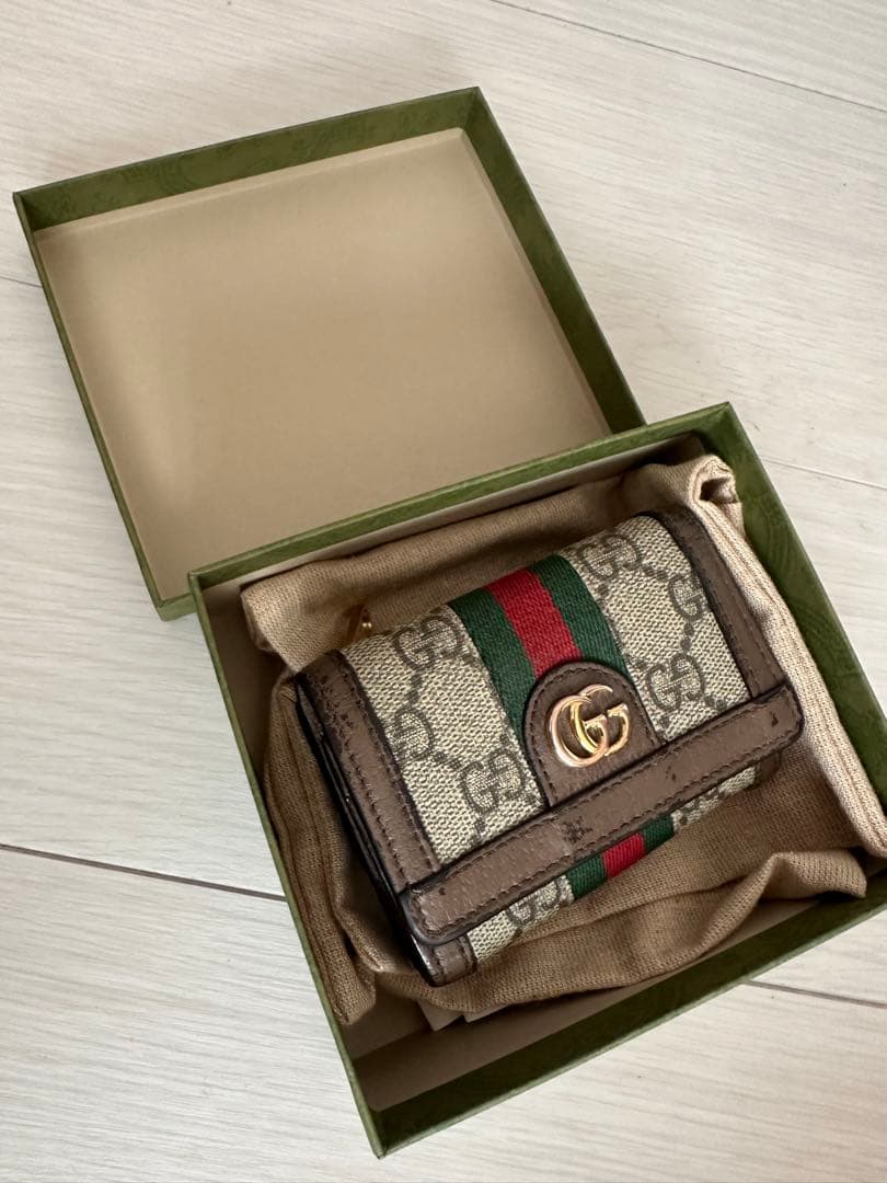 GUCCI 三つ折り財布 オフィディア