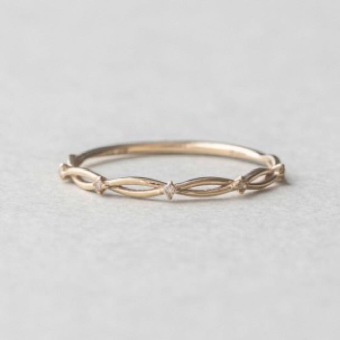 ete K10YG リングブラウンダイヤ イエロー 11号