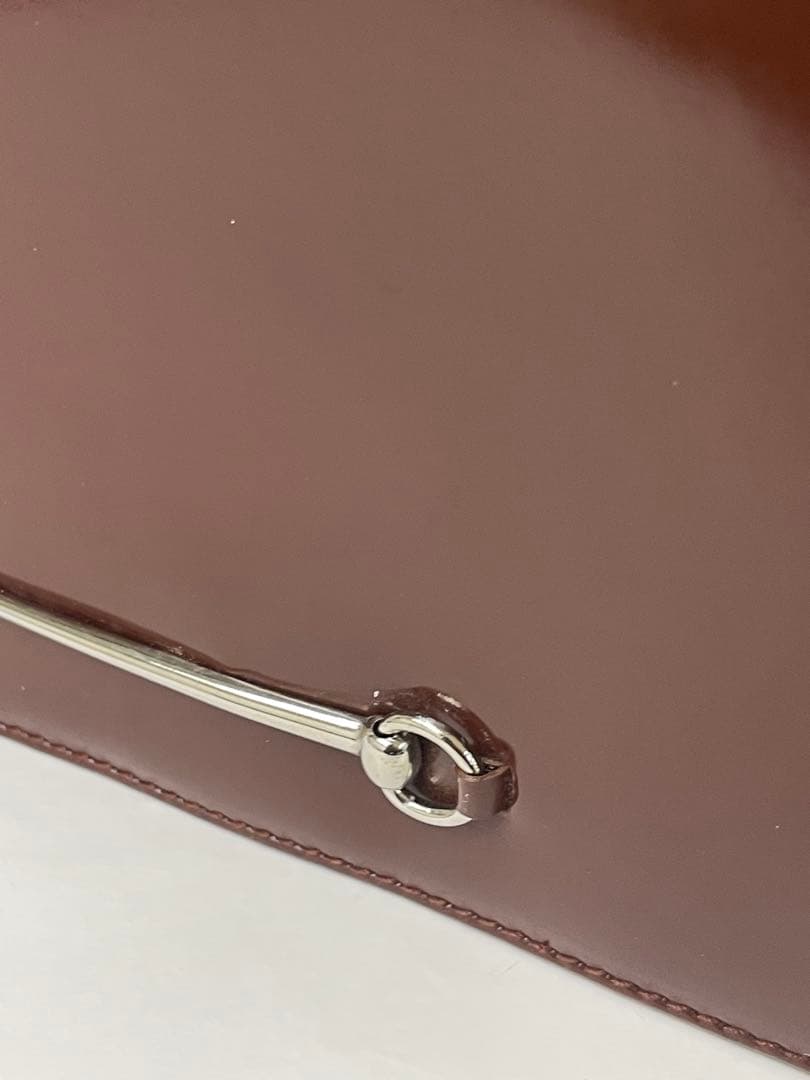 GUCCI ブラウン ホースビット　ショルダーバッグ　オールド　ヴィンテージ