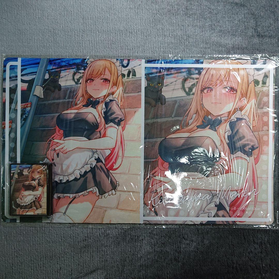 α1 着せ恋 黒猫&メイド服 喜多川海夢 スリーブ&プレイマット