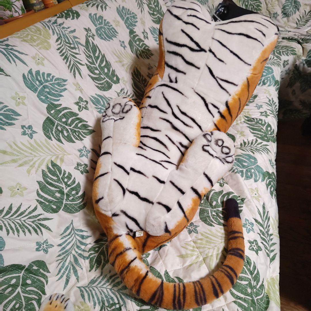 特大リアルタイガーぬいぐるみ！リアルマニアルぬいぐるみマットセット❣