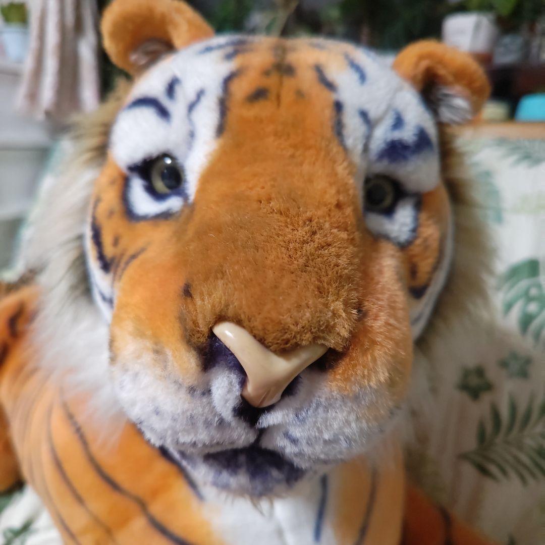 特大リアルタイガーぬいぐるみ！リアルマニアルぬいぐるみマットセット❣