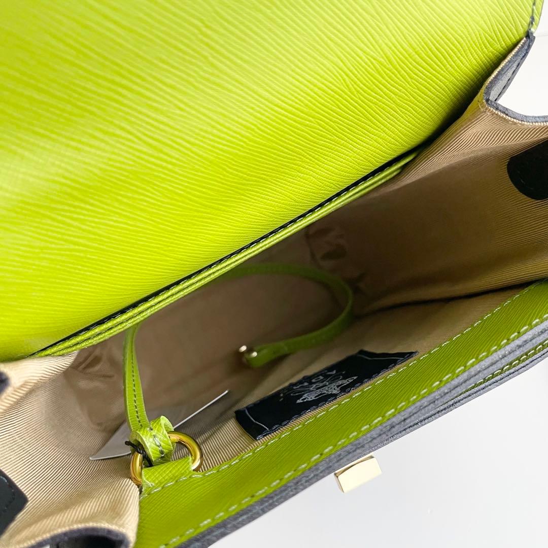 ADMJ ショルダーバッグ レクタングル ヴィッテリアルマ レザー 新品